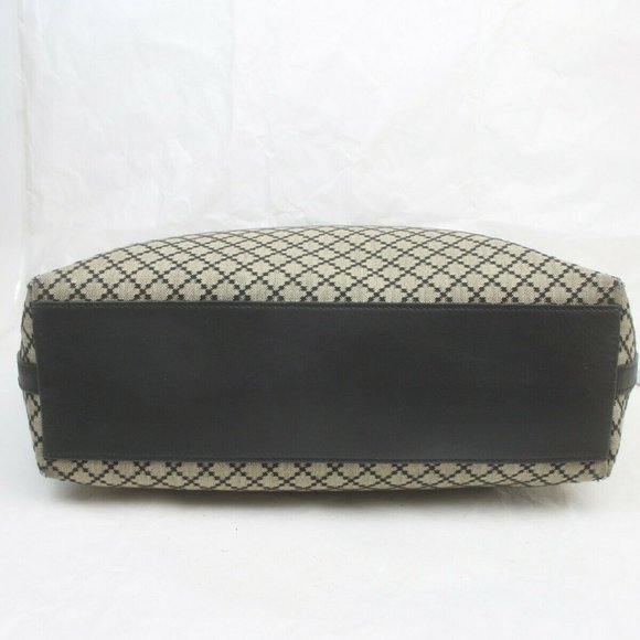 Gucci Tote Bag Navy Blue Canvas - Picture 4 of 9